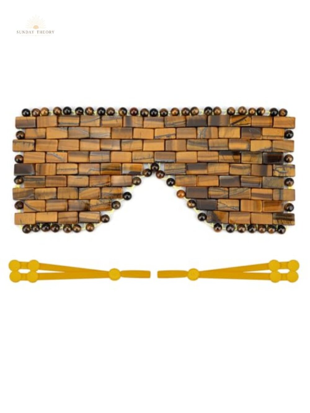 Natural Jade Stone Eye Mask with Adjustable Strap for Hot & Cold Therapy